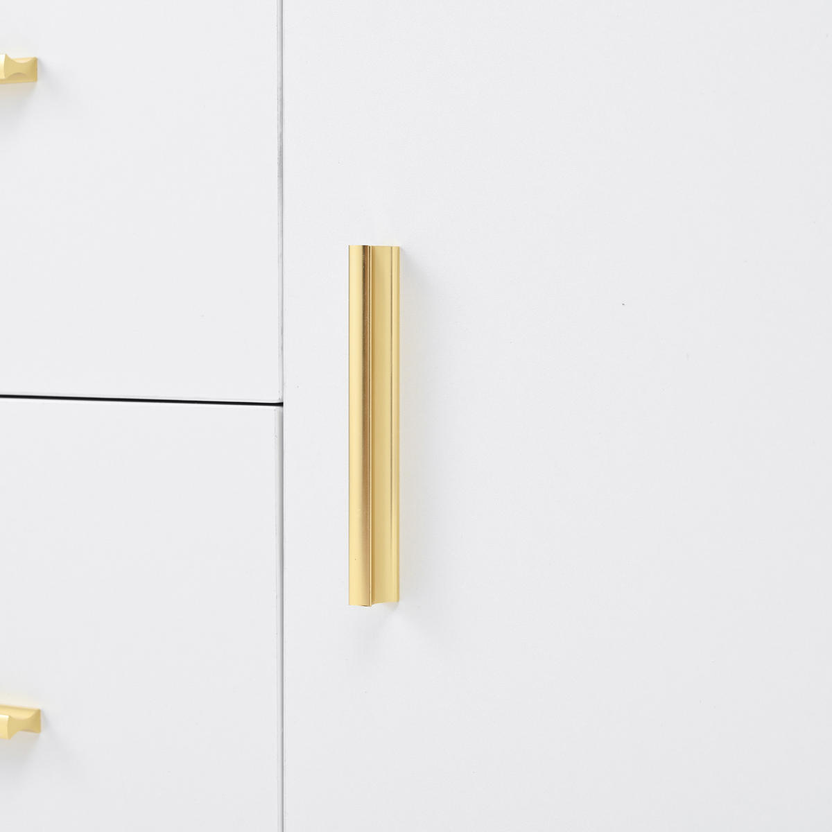 SCHUHSCHRANK aus MDF 90x40x180cm in Weiß mit Spiegel & Soft-Close - Weiß, Holzwerkstoff (90/180/40cm) - Modfu