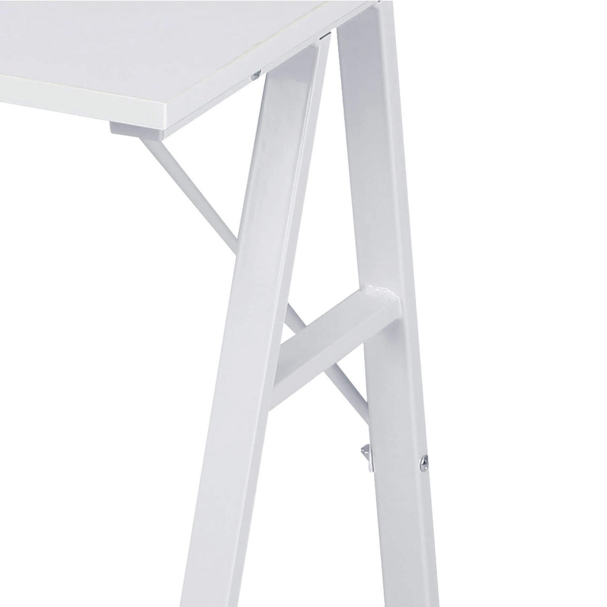 SCHREIBTISCH platzsparend Weiß 50/74/80 cm - Weiß, Holzwerkstoff (74/50/80cm) - Mobili Rebecca
