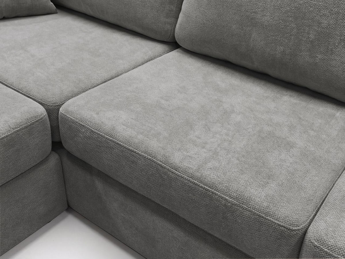 ECKSOFA Nesto Grau Links - Grau, Holz/Textil (260/165cm) - Graingold