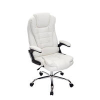 BÜROSTUHL Toronto, Kunstleder Weiß - Weiß, Textil/Metall (69/123/78cm) - TPFLiving