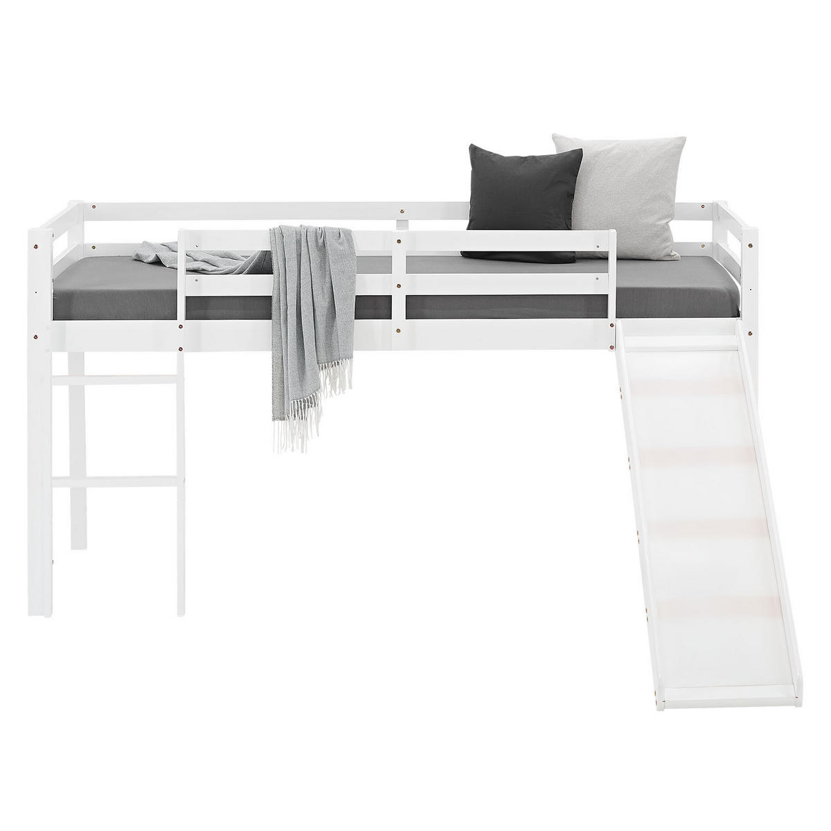 HOCHBETT 90/200 cm Lattenrost in weiß - Weiß, Holz (90/200cm) - Homestyle4u