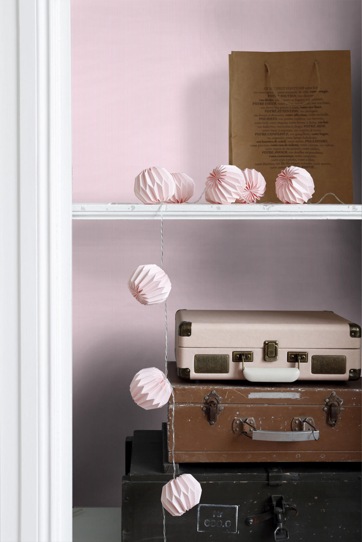 TAPETE feine Streifen 53 cm x 10.05 m - Pink, Papier (53/0.1cm) - ESTAhome
