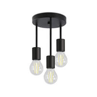DECKENLEUCHTE Sabrina 18/18/29 cm - Schwarz, Metall (18/18/29cm) - Nettlife
