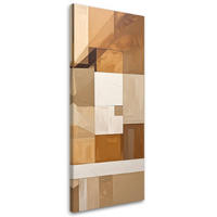 LEINWANDBILD 3D und geometrisch 50x150cm - Beige, Textil (50/150cm) - Feeby