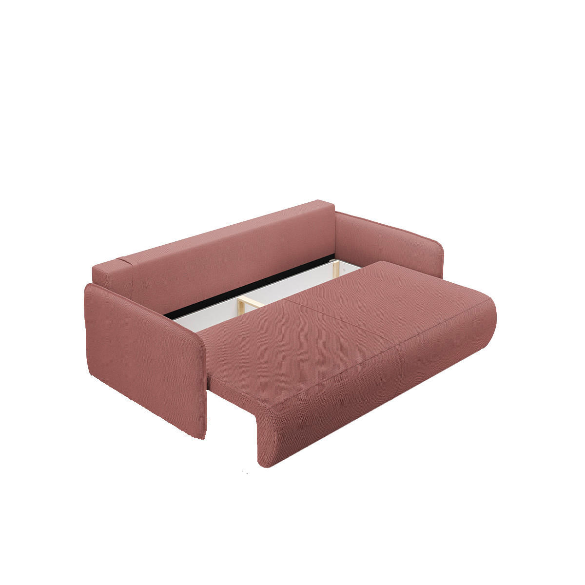 SOFA Claudio 3 Sitzplätze Rose - Pink, Holz (216/86/105cm) - Petits-meubles