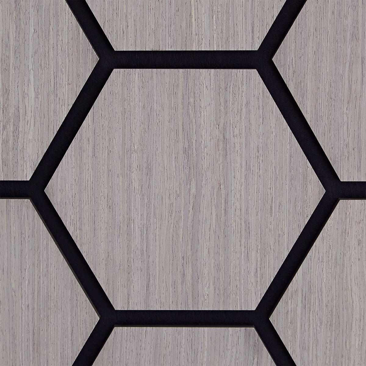 AKUSTIKPANEEL Hexagon Grau 8 Stück - Grau, Holz (62/76/2cm) - Homestyle4u
