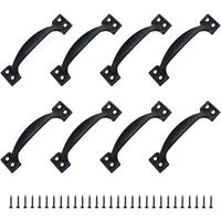 MÖBELGRIFF 8er-Set 120 mm Zinklegierung - Schwarz, Metall (1/1/1cm)
