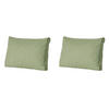 RÜCKENKISSEN Basic 43/73 cm 2er-Set - Grün, Textil (73/8/43cm) - Madison