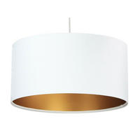 HÄNGELEUCHTE Gold 40/20 cm - Goldfarben/Weiß, Kunststoff (40/0.6/20cm) - ONZENO