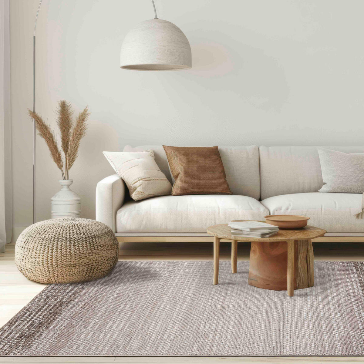TEPPICH Lora PE14A Mazovia 80x150cm Beige Creme Abstrakt Kurzflor - Beige, Textil (80/150cm) - Mazovia