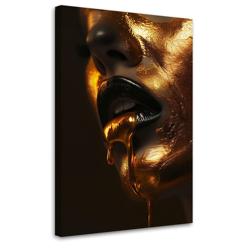 KUNSTDRUCK Schwarz 80/120 cm - Schwarz, Textil (80/120cm) - KUNSTLOFT