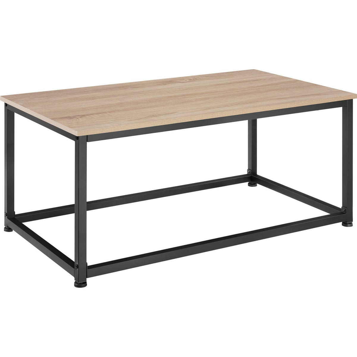 COUCHTISCH Lynch,100 x 55 x 45,5 cm,Industrial Holz hell, Eiche Sonoma - Naturfarben, Holzwerkstoff (100/55/45.5cm) - tectake