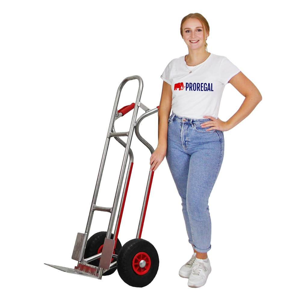 SACKKARRE Ragnar mit klappbarer Schaufel 117x60x52cm Tragkraft 250kg Räder Aluminium - Silberfarben, Metall (52/60/117cm) - PROREGAL