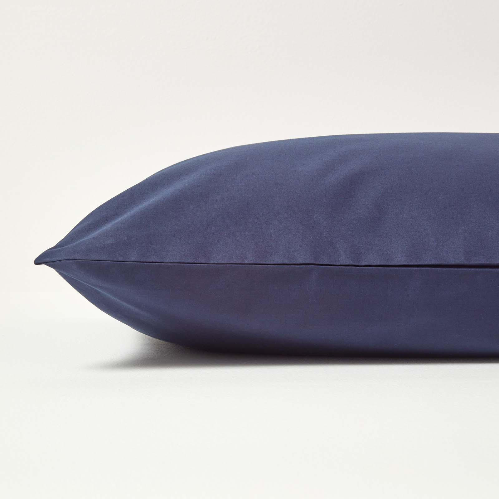 KISSENBEZUG Perkal, Ägyptische Baumwolle, Fadendichte 200 - Dunkelblau, Textil (48/74cm) - Homescapes