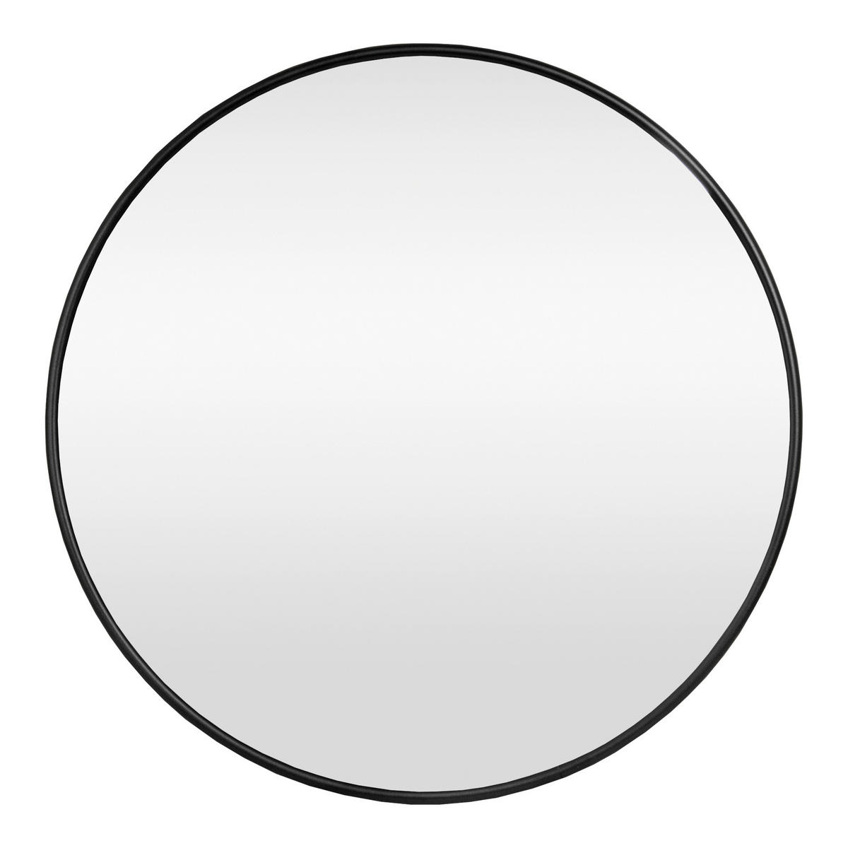 WANDSPIEGEL Ordona - Schwarz, Glas/Metall (40/2.8/40cm) - [en.casa]