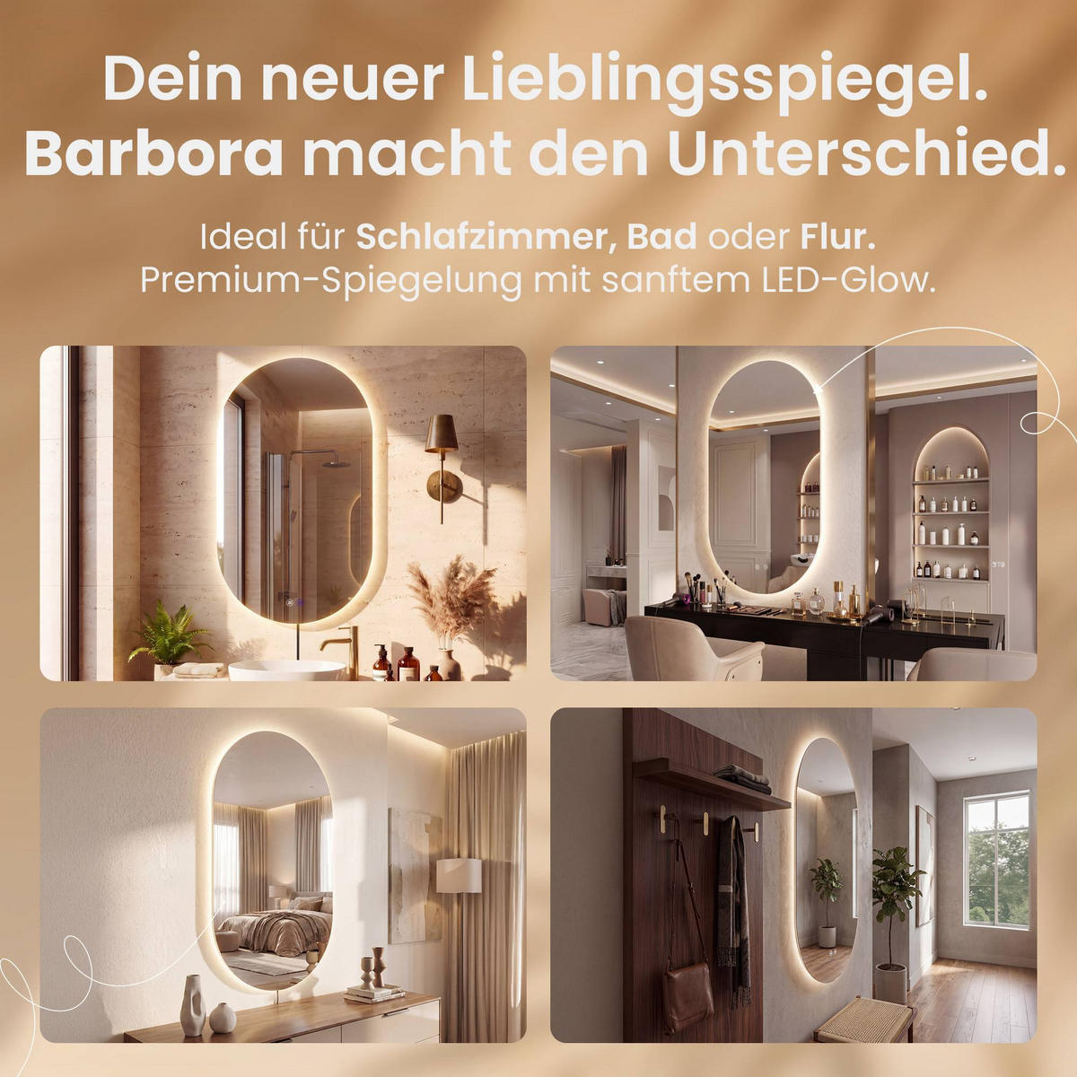 BADEZIMMERSPIEGEL flach 50/3/80 cm Glas Klarglas - Klar, Glas (50/80/3cm) - CLP