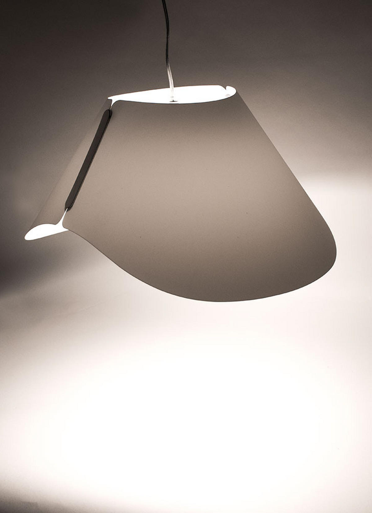 LED HÄNGELEUCHTE ECRU Weiß - Weiß, Kunststoff (57.2/45.5/185.5cm)