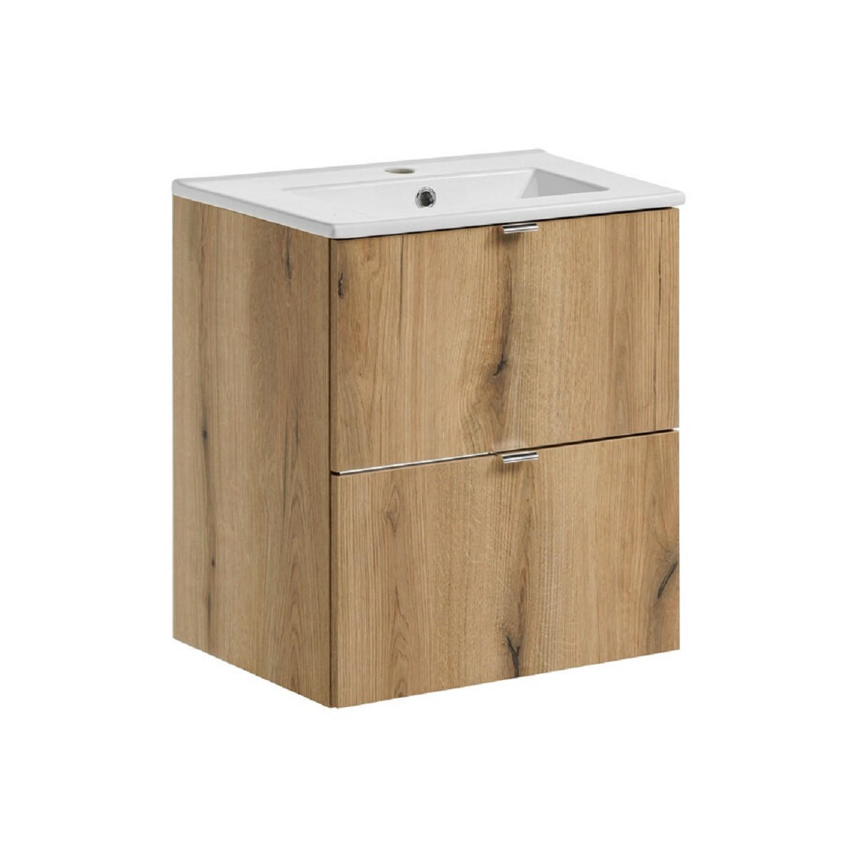 Milaros Markt Waschtischkombi Eiche Wotan 50x57x40 cm