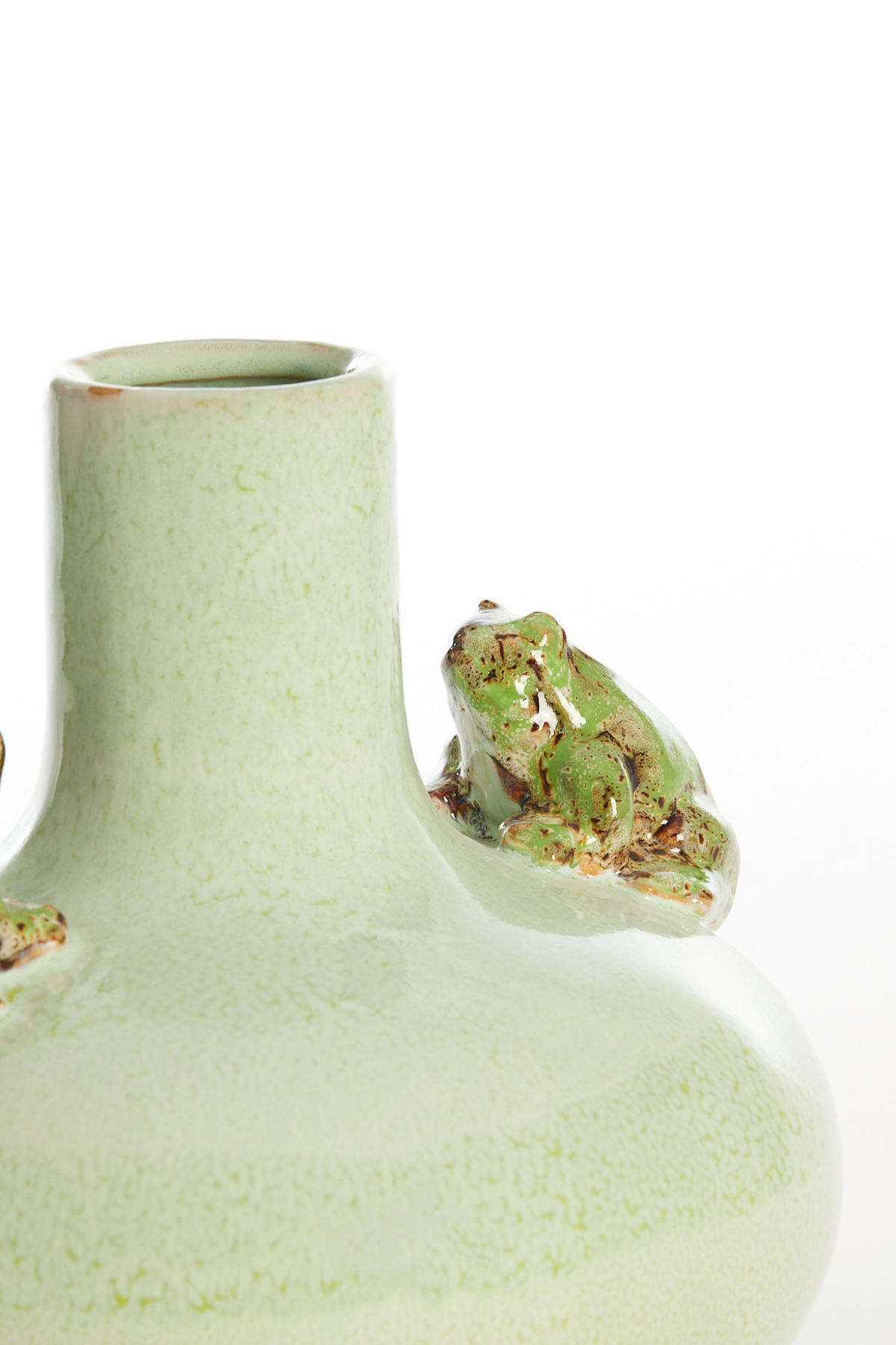 VASE Frosch Grün Ø26/25 cm - Hellgrün, Keramik (25cm) - Light & Living