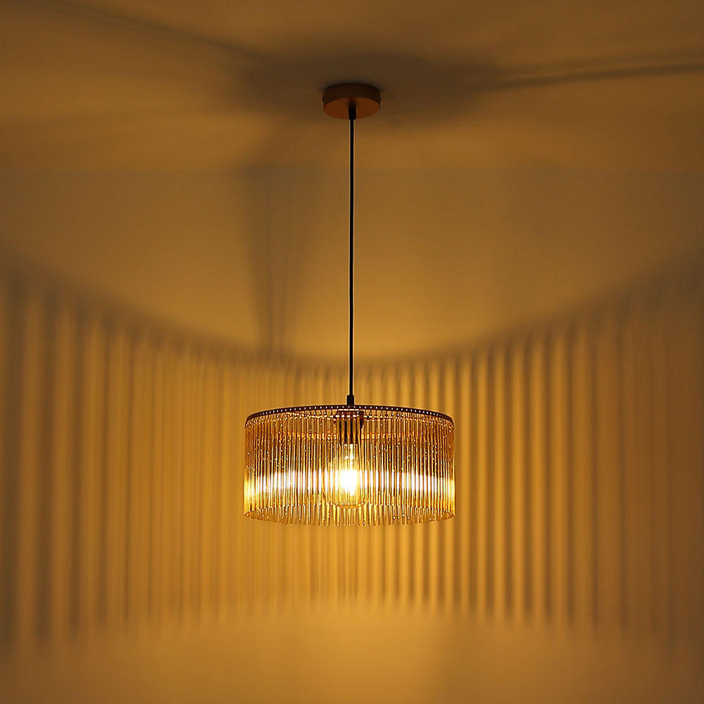 LED HÄNGELEUCHTE Leeds Gold - Goldfarben, Metall (35/35/135cm) - Nowa