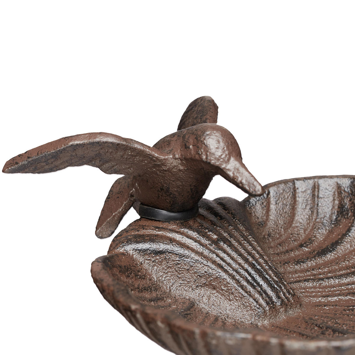 VOGELTRÄNKE - Dunkelbraun, Metall (14/100/16cm) - Relaxdays