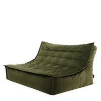SITZSACK Sofa Skandi, Samt - Dunkelgrün, Kunststoff/Textil (140/72/100cm) - icon