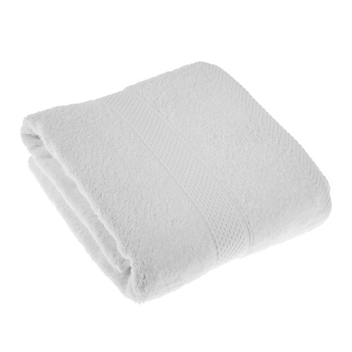 DUSCHTUCH Essential weiß 70/130 cm - Weiß, Textil (70/130cm) - Homescapes