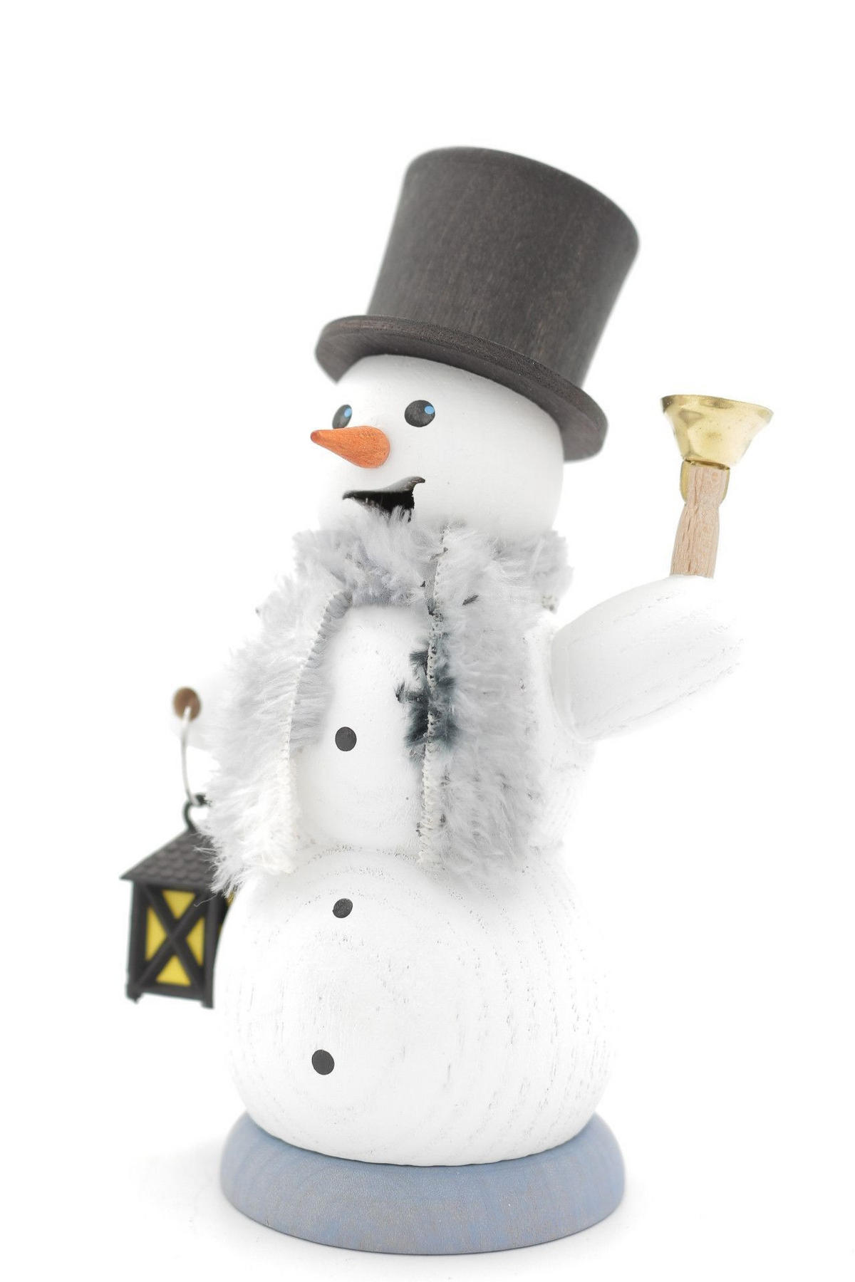 RAUCHFIGUR Schneemann mit Laterne 13 cm - Multicolor, Holz (6/13/10cm)