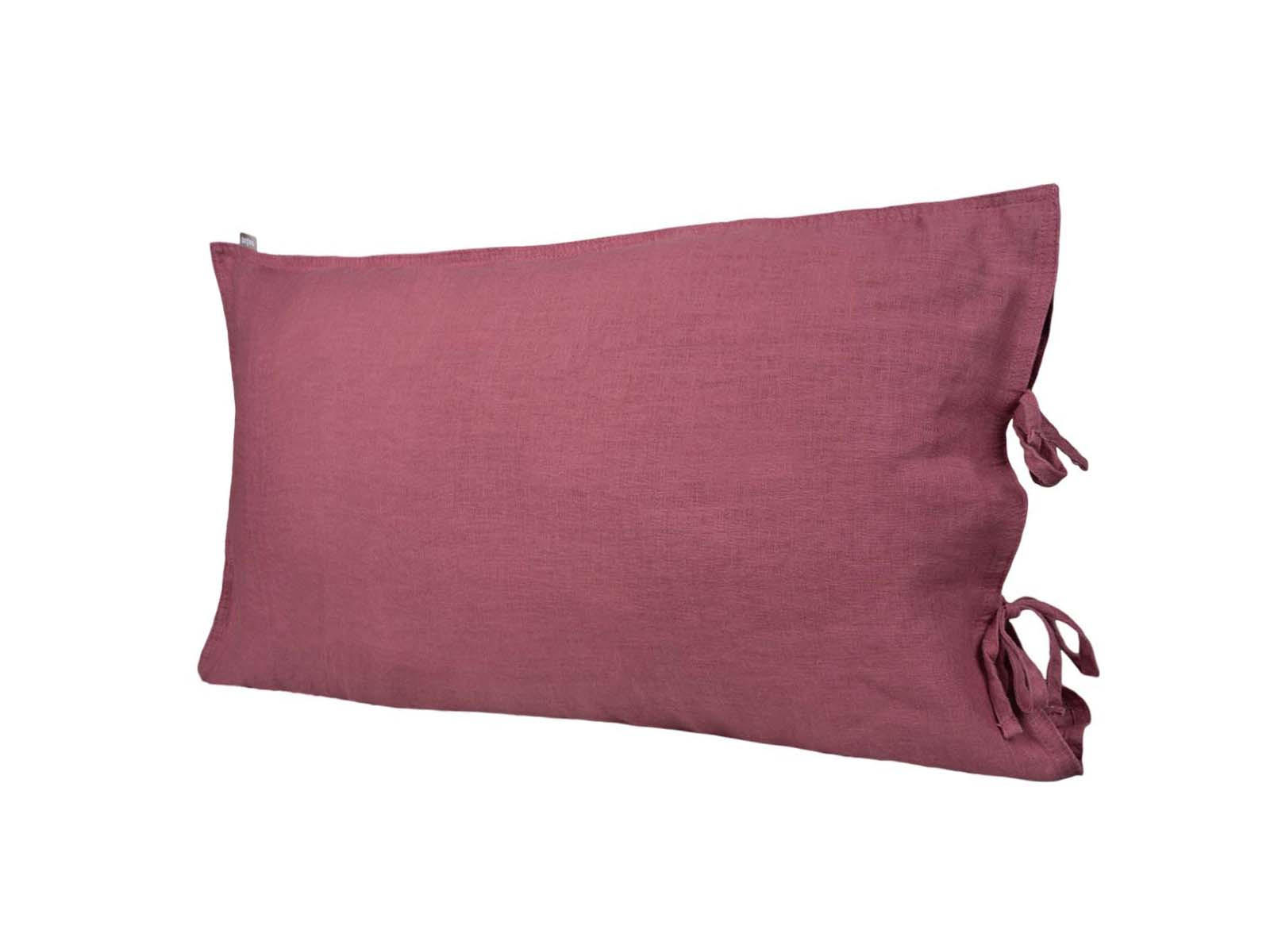 KISSENBEZUG reines Leinen rose-de provence 40/60 cm - Altrosa, Naturmaterialien (40/60cm) - beties Heimtextil