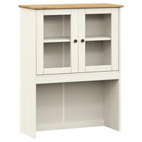 SIDEBOARD-AUFSATZ Vigo Weiss 78/30/100 Cm Massivholz Kiefer - Weiß, Holz (30/100/78cm) - vidaXL