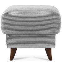 FUẞSTÜTZE GUSTAVO II, Hellgrau - Hellgrau/Braun, Holz/Holzwerkstoff (53/49/53cm) - KONSIMO®