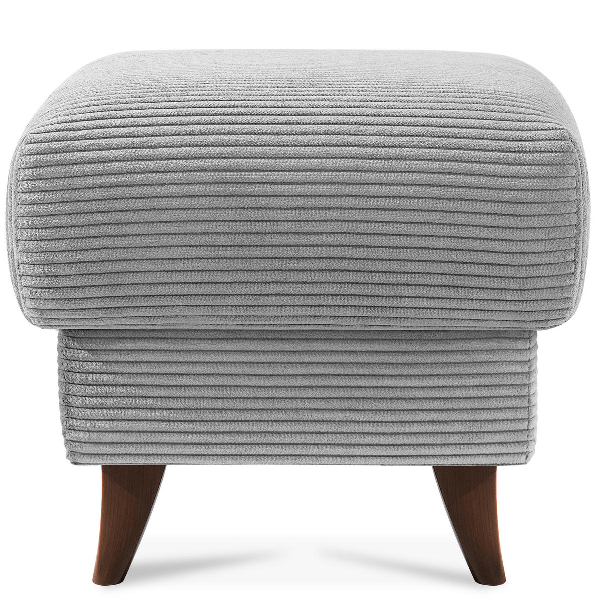 FUẞSTÜTZE GUSTAVO II, Hellgrau - Hellgrau/Braun, Holz/Holzwerkstoff (53/49/53cm) - KONSIMO®