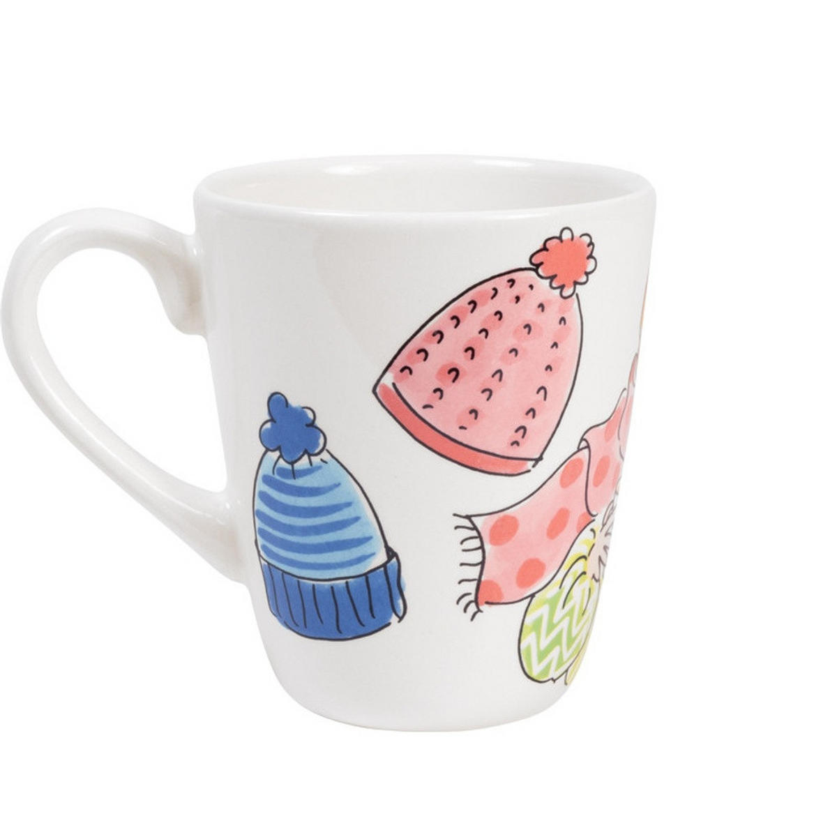 BECHER Cozy Hats in Bunt - 350 ml - Multicolor, Keramik (0.35L) - Blond Amsterdam