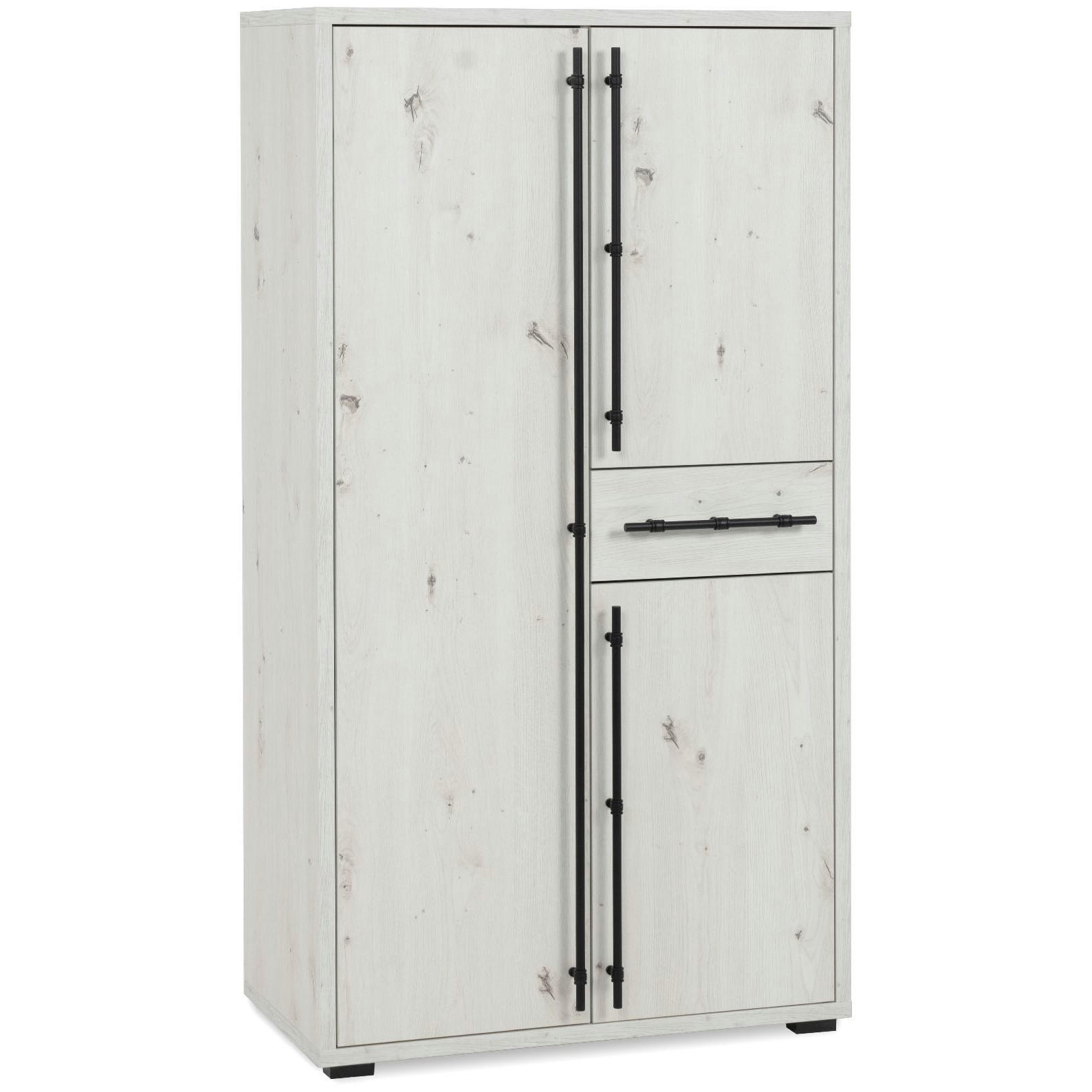 HIGHBOARD Almo 39/76/140 cm - Weiß, Holzwerkstoff (76/140/39cm) - Finori GmbH