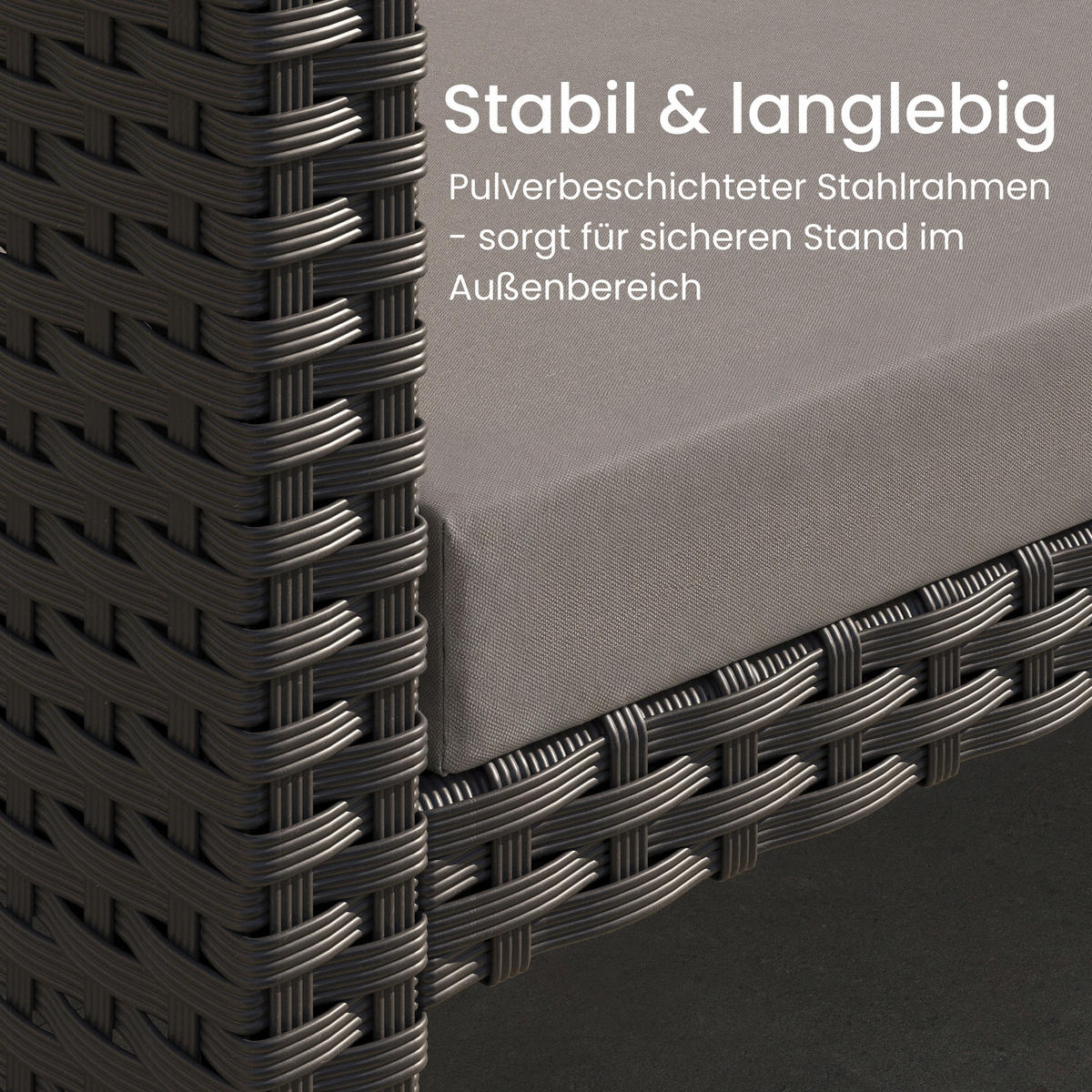 LOUNGEGARNITUR Dunkelgrau - Dunkelgrau, Naturmaterialien - Home Collective