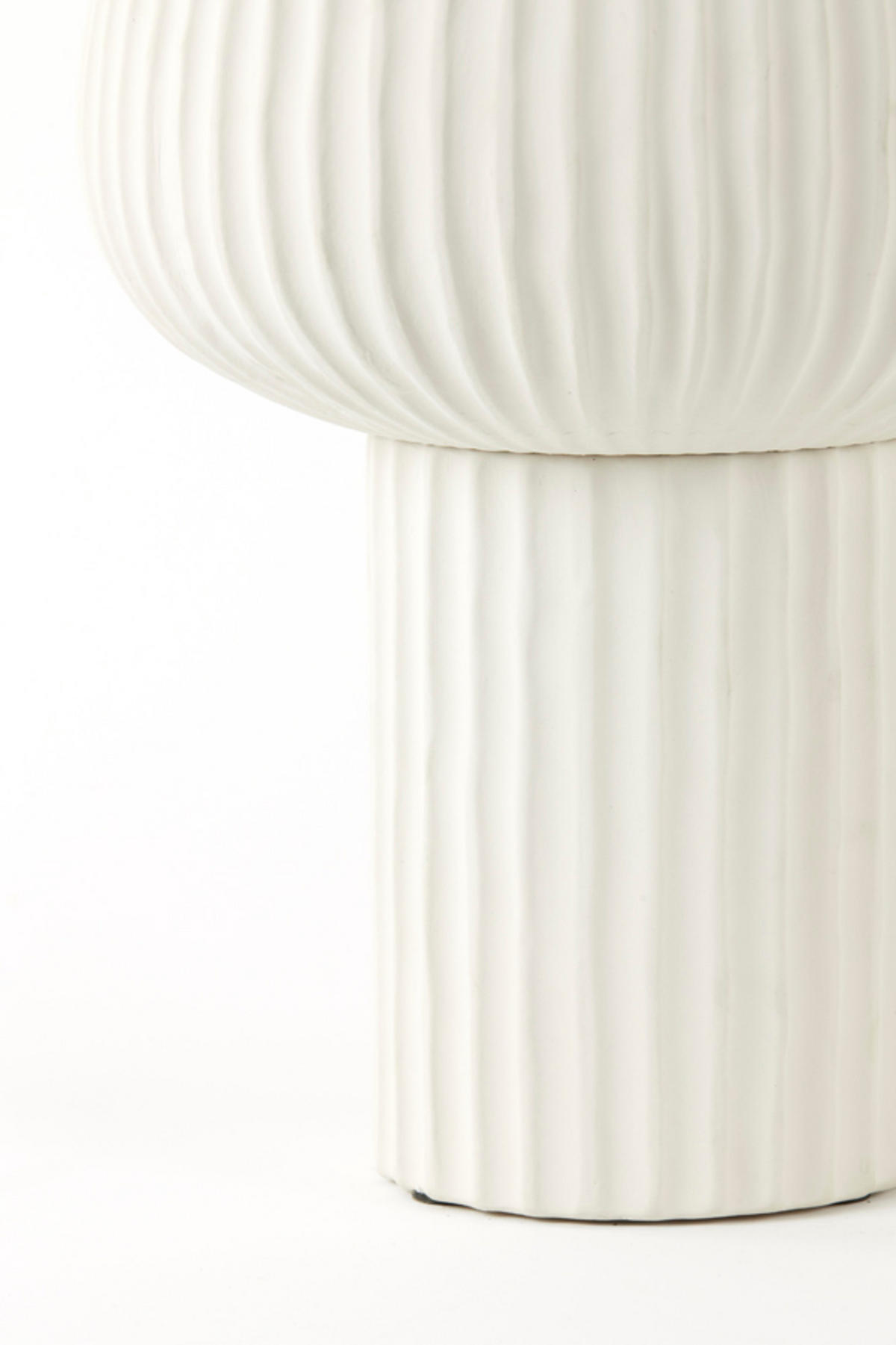 VASE Feya Weiß Ø27,5/36 cm - Weiß, Keramik (36cm) - Light & Living