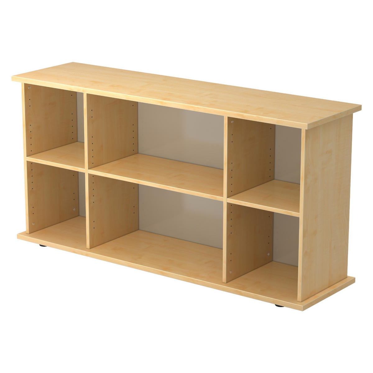 SIDEBOARD Regal offen 44,8/166,1/84 cm in Ahornfarben - Ahornfarben, Holzwerkstoff (166.1/84/44.8cm) - bümö