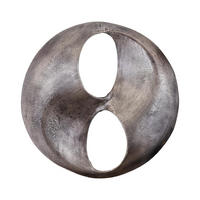 WANDPANEEL Deuie Silber 70/10/70cm - Silberfarben, Metall (10/70/70cm) - PTMD Collection