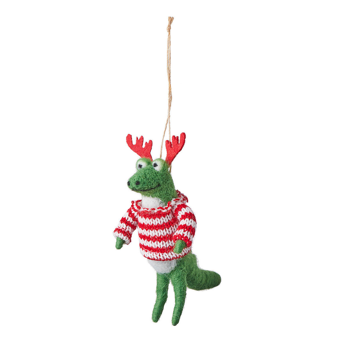 BAUMANHÄNGER Hang On Kroko mit Geweih - Grün, Textil (7/12/8cm) - Butlers
