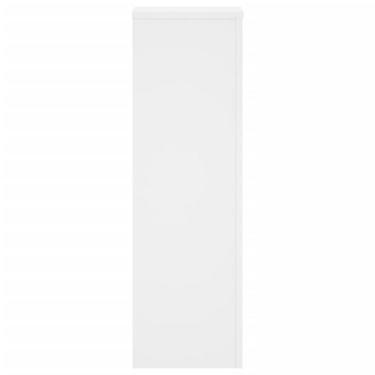 PFLANZENSTÄNDER 2er Set Weiss 25/25/80 Cm Holzwerkstoff - Weiß, Holzwerkstoff (25/80/25cm) - vidaXL