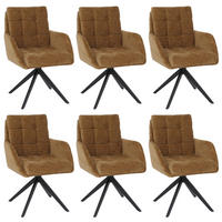 ESSZIMMERSTUHL Gelb 6er-Set - Currygelb/Gelb, Textil (61/89/66cm) - MCW
