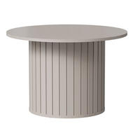 COUCHTISCH Zante Graubeige 70 cm - Taupe/Schwarz, Holzwerkstoff (70/70/46.7cm) - Selsey