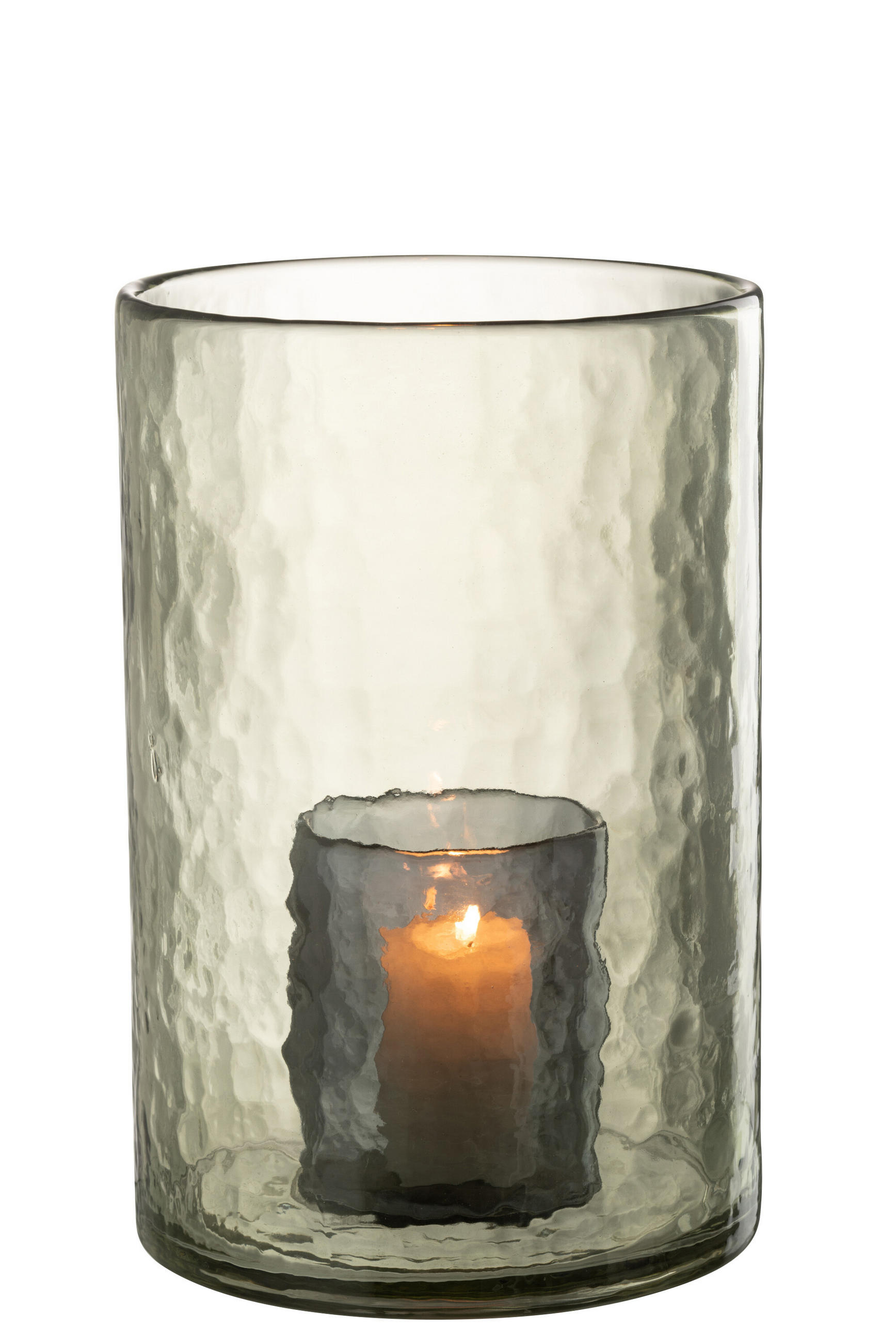 KERZENHALTER DUBBEL - Glas - Grün - L - Grün, Glas (20.5/30.5cm) - J-Line