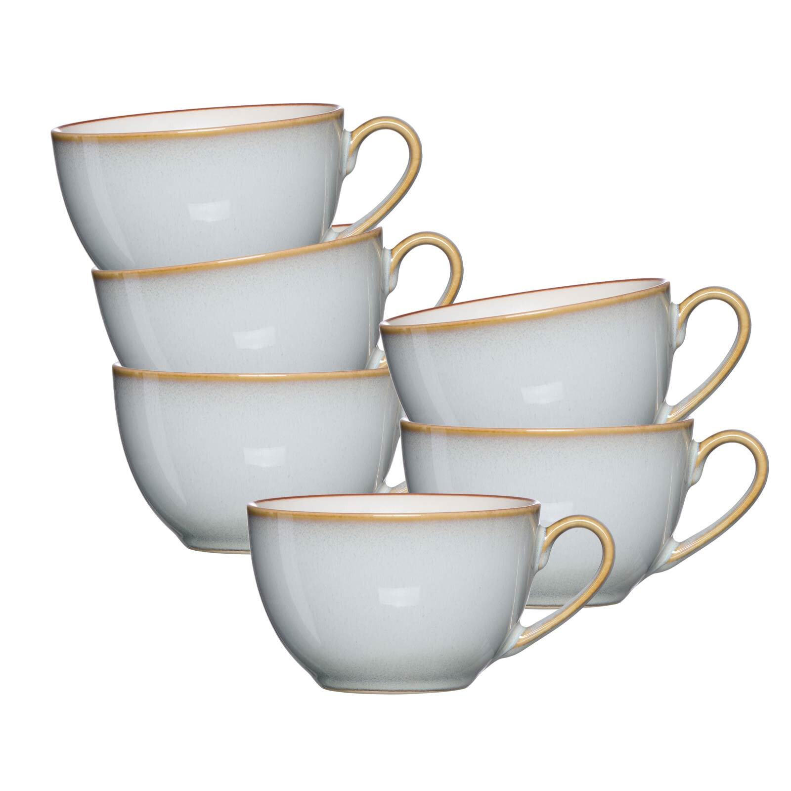 KAFFEETASSEN Portofino grau 220 ml 6er Set - Grau, Keramik (0.22L) - Ritzenhoff Breker