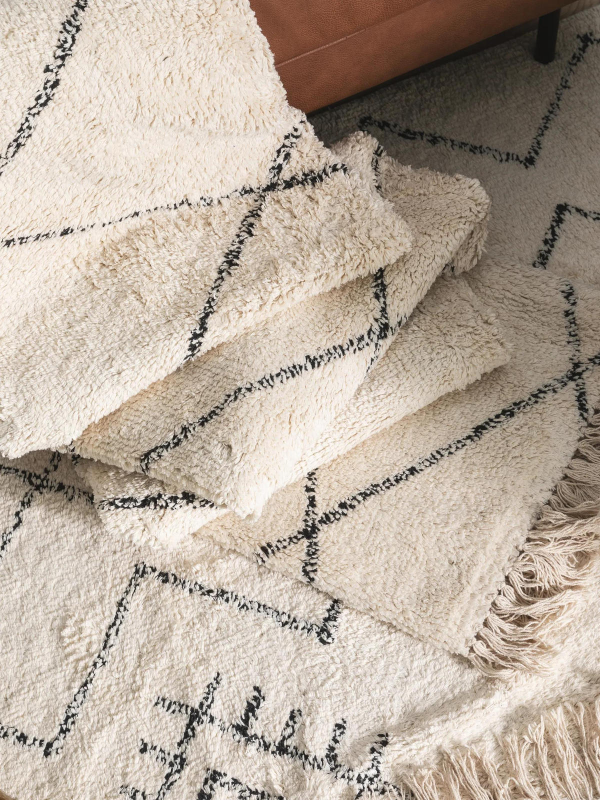 BAUMWOLLTEPPICH waschbar Naomi Cream 120x170 cm - Creme, Textil (120/170cm) - benuta Nest