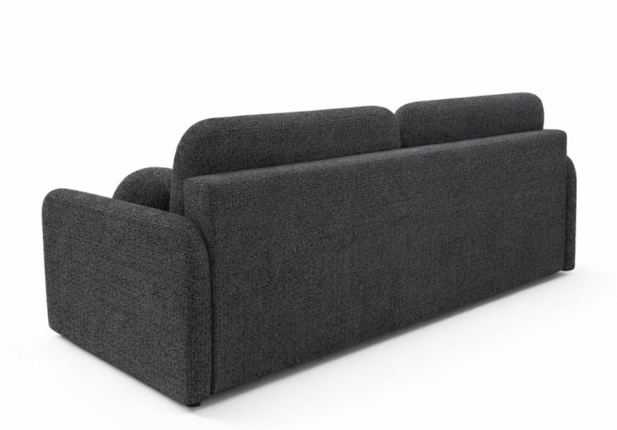 SOFA Cremona KUBI Ausziehbar Mit Bequemem Sitz 97 cm - Schwarz, Textil (218/90/88cm) - Sepro Meble