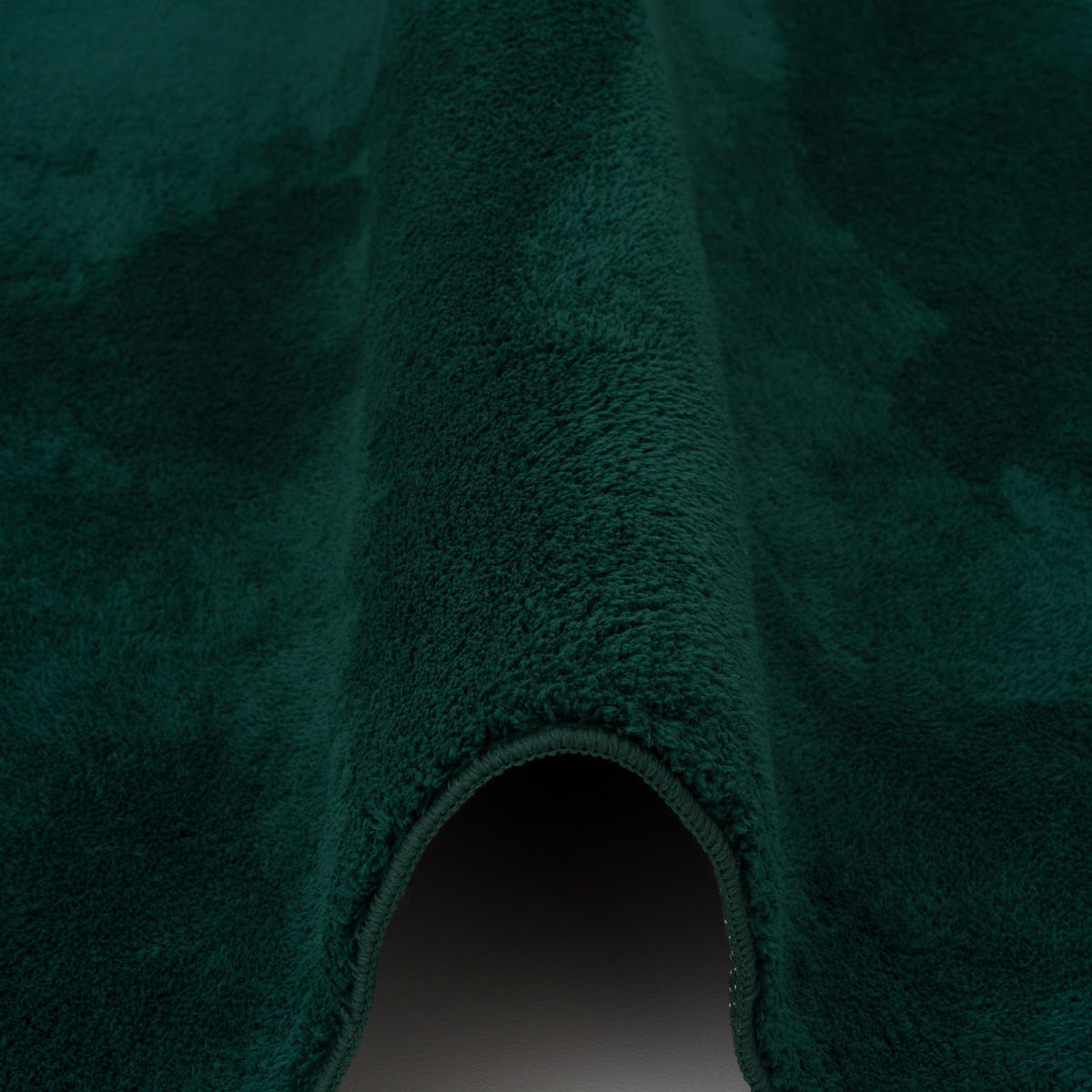 FELLTEPPICH SUPER SOFT PEARL RUND - Dunkelgrün, Textil (160/160cm) - Pergamon