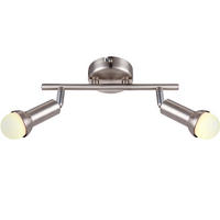 LED DECKENLEUCHTE Kimberly Silber Nickel matt - Silberfarben, Metall (25/8.5/19cm) - Globo Lighting