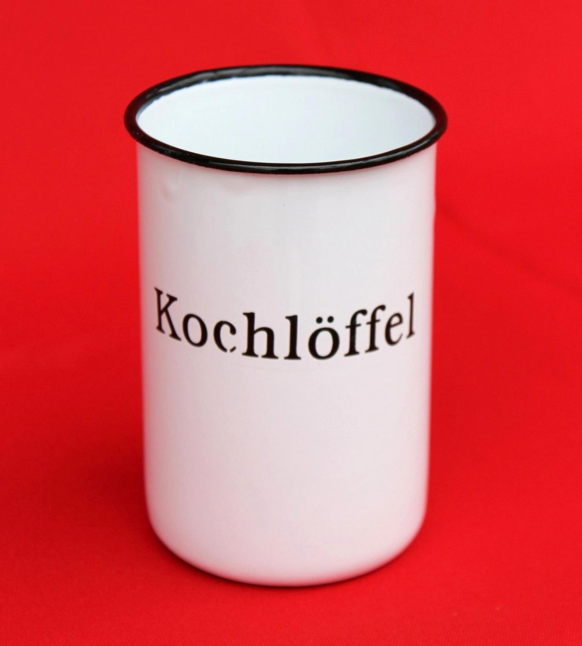 KOCHLÖFFELHALTER Metall emailliert Weiß 11,5 cm - Weiß, Metall (8/11.5/8cm) - DanDiBo