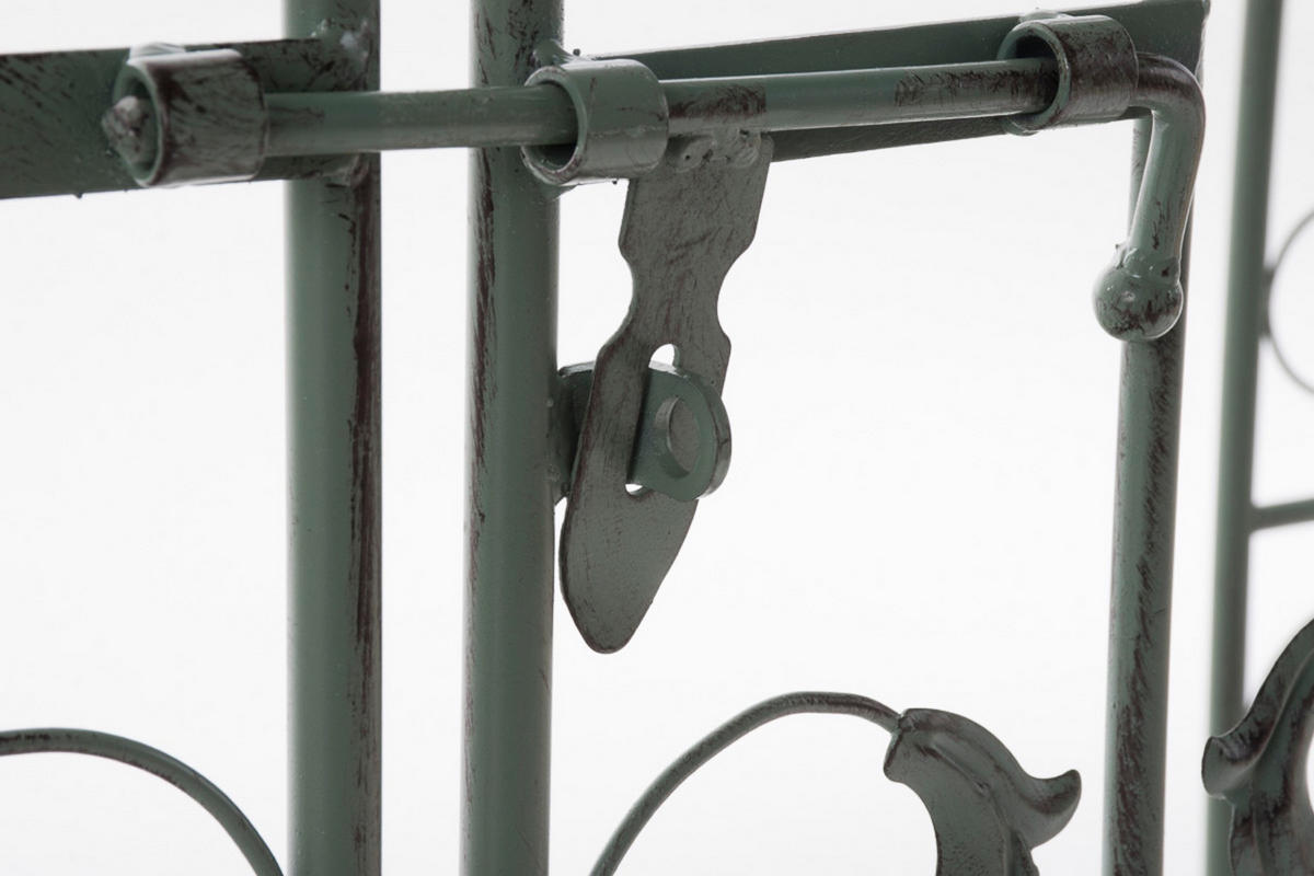 ROSENBOGEN Shinay mit Tor antik-grün - Grün, Metall (128/245/26cm) - TPFGarden
